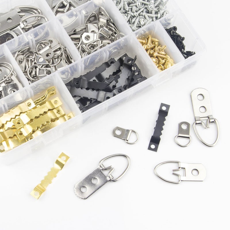 Sutemribor Picture Hanging Kit 500 PCS, Sutemribor Heavy Duty Assorted Picture Hangers with Screws for Picture Hanging Wall Mounting (500) - Image 5